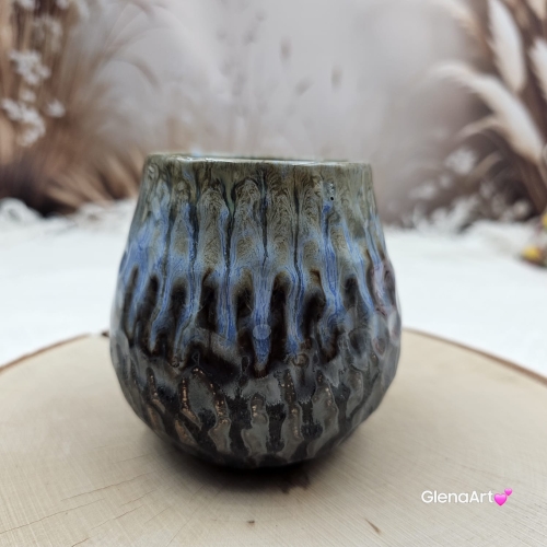 Ceramiczne Matero do Yerba Mate Plaster Miodu Lapis 300 ml Kera Ceramika solidna czarka do herbaty