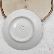 Talerz talerzyk deserowy 17 cm ceramiczny rustykalny deserowy Still Rustic Krem Kera nakrapiany elegancki talerzyk