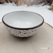Miseczka ceramiczna rustykalna 0,3 l Still Rustic Krem Kera nakrapiana mała miseczka