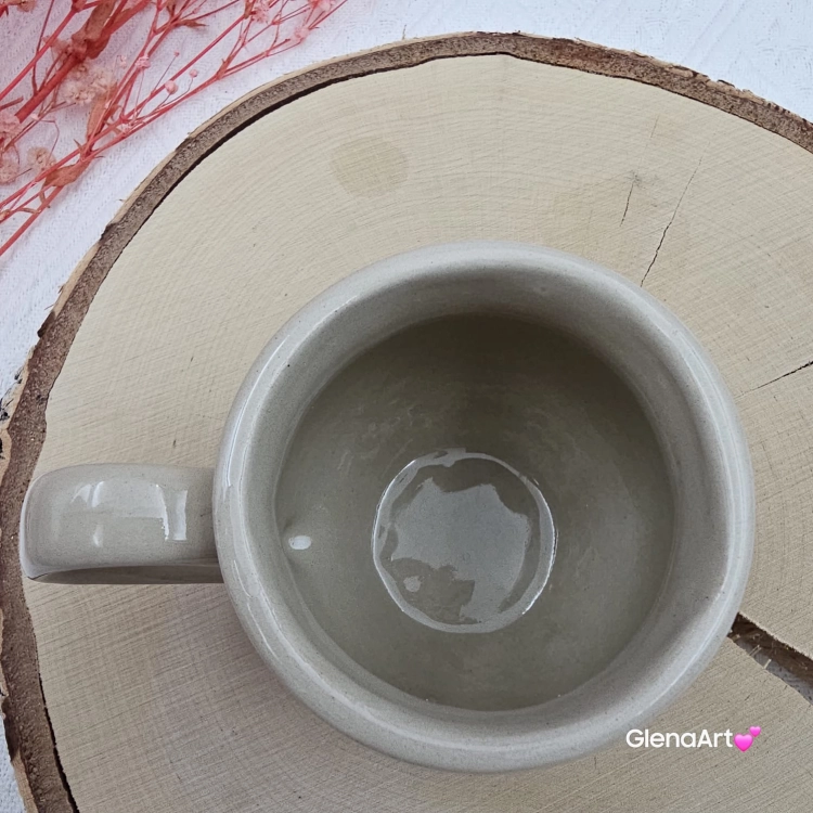 Kubek czeski beczułka choinki świąteczny ceramiczny Glena Art kubek z uszkiem do kawy herbaty ulubiony kubek ceramiczny ceramika 220 ml z choinkami bożonarodzeniowy