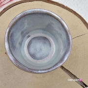 Kubek czarka ceramiczna w kolorze pastelowego fioletu przenikający się ceramiczna czarka Glena Art kubek bez uszka do kawy herbaty ulubiony kubek ceramiczny ceramika 250 ml