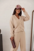 komplet sztruksowy z kardiganem noelle s/m i l/xl bluza rozpinana i spodnie