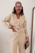 komplet sztruksowy z kardiganem noelle s/m i l/xl bluza rozpinana i spodnie