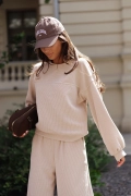 Komplet zestaw sztruksowy Lara rozmiary s/m i l/xl bluza i spodnie sztruksowe