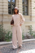 Komplet zestaw sztruksowy Lara rozmiary s/m i l/xl bluza i spodnie sztruksowe