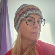 Czapka szara unisex ciepła północnica skandynawski wzór zimowa/jesienna ciepła czapka