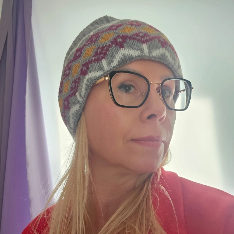 Czapka szara unisex ciepła północnica skandynawski wzór zimowa/jesienna ciepła czapka