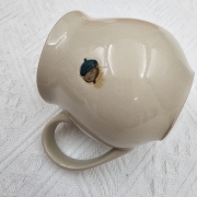 Kubek czeski jesienny z żołędziem nieidealny ceramiczny Glena Art beczułka kubek z uszkiem do kawy herbaty ulubiony kubek ceramiczny ceramika rękodzieło 250 ml żołądź
