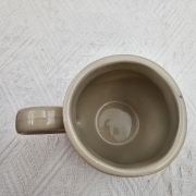 Kubek czeski jesienny z żołędziem nieidealny ceramiczny Glena Art beczułka kubek z uszkiem do kawy herbaty ulubiony kubek ceramiczny ceramika rękodzieło 250 ml żołądź