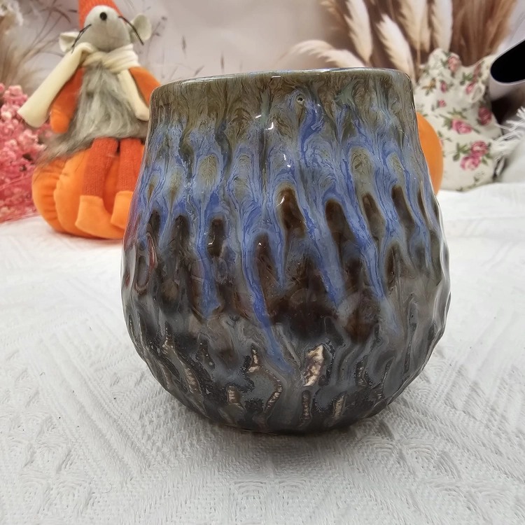 Ceramiczne Matero do Yerba Mate nieidealny Plaster Miodu Lapis 300 ml Kera Ceramika solidna czarka do herbaty z wadą