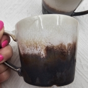 Kubek Hanny Dolomit Lawa Kera 280 ml pięknie się prezentuje Kera Ceramika solidny czekoladowy kubek